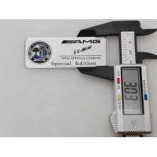 EMBLEMA MERCEDES BENZ AMG affalterbach germany Special Edition plata mate Perfecto para regalo!