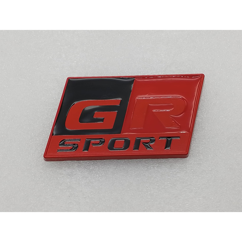 EMBLEMA TOYOTA GR SPORT rojo y negro Perfecto para regalo!