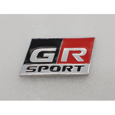 EMBLEMA TOYOTA GR SPORT plata cromado Perfecto para regalo!