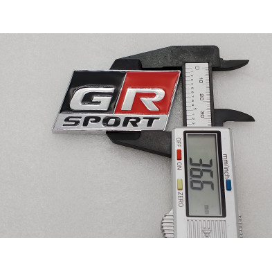 EMBLEMA TOYOTA GR SPORT plata cromado Perfecto para regalo!