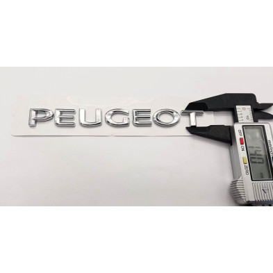 Emblema logo trasero letras PEUGEOT cromado