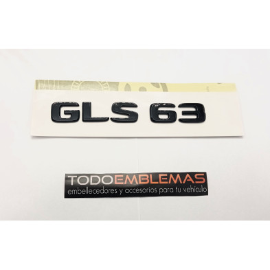 NUEVO EMBLEMA LETRAS MERCEDES BENZ CLASE GLS GLS63 NEGRAS