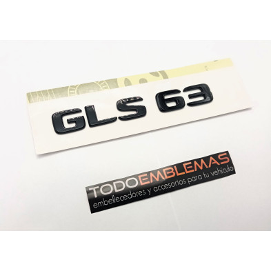 NUEVO EMBLEMA LETRAS MERCEDES BENZ CLASE GLS GLS63 NEGRAS