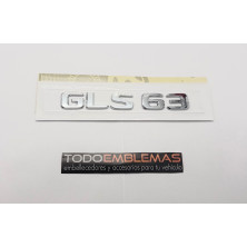 NUEVO EMBLEMA LETRAS MERCEDES BENZ CLASE GLS GLS63 CROMADAS