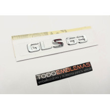 NUEVO EMBLEMA LETRAS MERCEDES BENZ CLASE GLS GLS63 CROMADAS