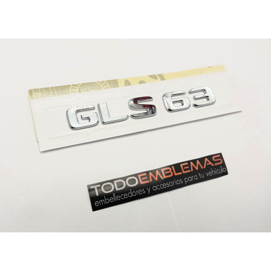 NUEVO EMBLEMA LETRAS MERCEDES BENZ CLASE GLS GLS63 CROMADAS