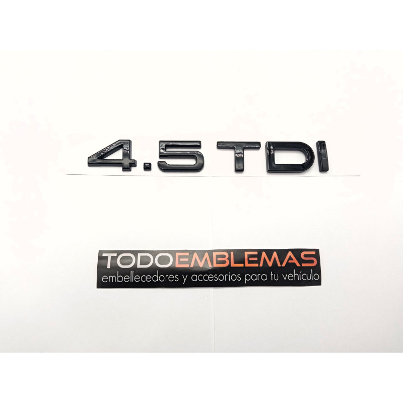 EMBLEMA TRASERO AUDI 4.5 TDI NEGRO