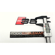 Emblema Trasero Letras AUDI S5 Negro Brillo