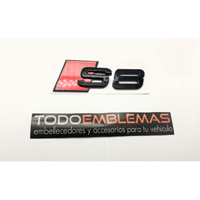 Emblema Trasero Letras AUDI S8 Negro Brillo