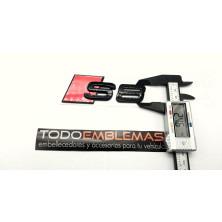 Emblema Trasero Letras AUDI S8 Negro Brillo