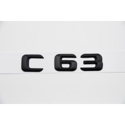 EMBLEMA LETRAS MERCEDES BENZ CLASE C C63 NEGRAS