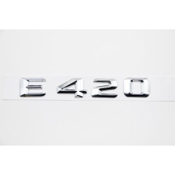 EMBLEMA LETRAS MERCEDES BENZ CLASE E E420 CROMADAS