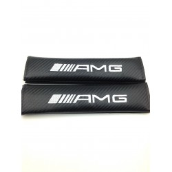 Juego de 2 Cubre cinturones MERCEDES AMG Carbono