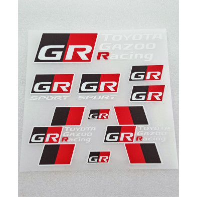 Vinilos Toyota Gazoo Racing blanco