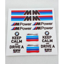 VINILO BMW MOTORSPORT Keep Calm and drive negro