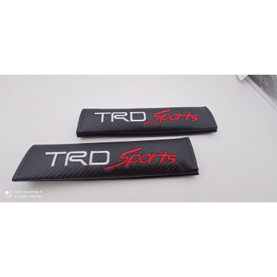 Juego de 2 Cubre cinturones TOTOTA TRD SPORTS Carbono