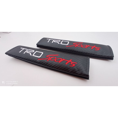 Juego de 2 Cubre cinturones TOTOTA TRD SPORTS Carbono