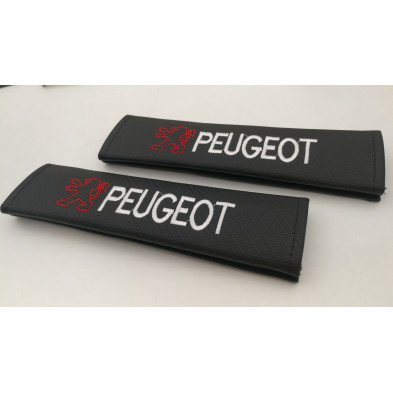Juego de 2 Cubre cinturones PEUGEOT Carbono