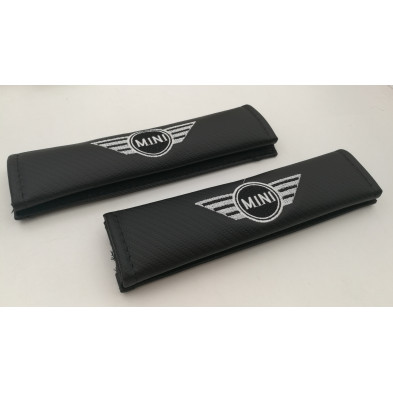 Juego de 2 Cubre cinturones MINI Carbono