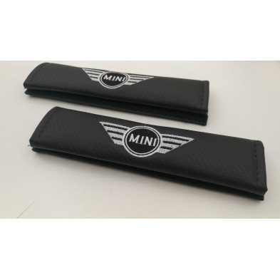Juego de 2 Cubre cinturones MINI Carbono