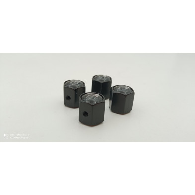 Tapones de valvulas negros con antirrobo Mini Cooper