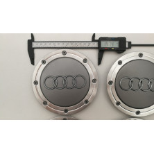 1 Centro de rueda Audi plata 146mm 4b0601165a