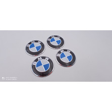 Chapas Adhesivas Centro de Rueda BMW Azul 56mm