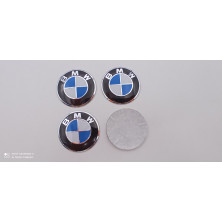 Chapas Adhesivas Centro de Rueda BMW Azul 56mm