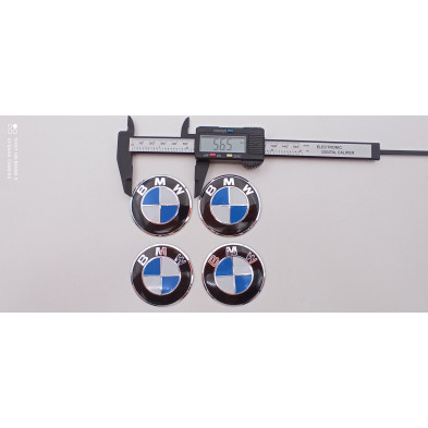 Chapas Adhesivas Centro de Rueda BMW Azul 56mm