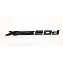 Emblema letras bmw xdrive 20d negro