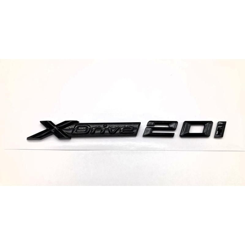 Emblema Laterales Letras BMW XDRIVE 20i Negro