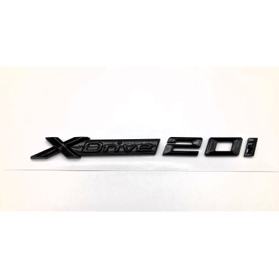 Emblema Laterales Letras BMW XDRIVE 20i Negro