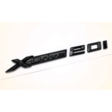 Emblema Laterales Letras BMW XDRIVE 20i Negro