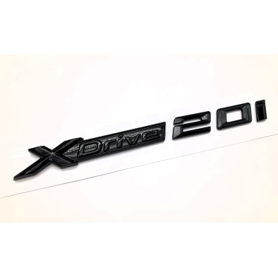 Emblema Laterales Letras BMW XDRIVE 20i Negro