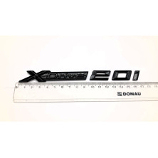 Emblema Laterales Letras BMW XDRIVE 20i Negro