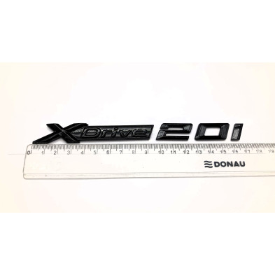 Emblema Laterales Letras BMW XDRIVE 20i Negro