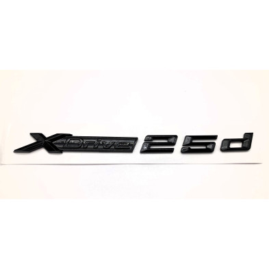 Emblema Letras BMW XDRIVE 25d Negro