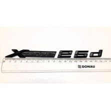 Emblema Letras BMW XDRIVE 25d Negro