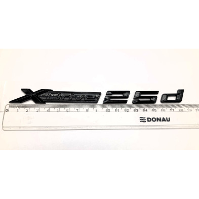 Emblema Letras BMW XDRIVE 25d Negro
