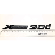 Emblema Letras BMW XDRIVE 30d Negro