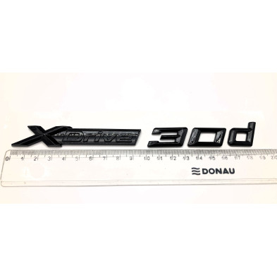 Emblema letras bmw xdrive 30d negro