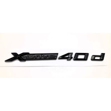 Emblema Laterales Letras BMW XDRIVE 40d Negro