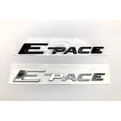 Emblema trasero E-pace jaguar negro