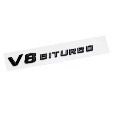 Letras Mercedes V8 BITURBO Negras
