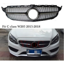 PARRILLA MERCEDES DIAMANTE NEGRA CLASE C W205