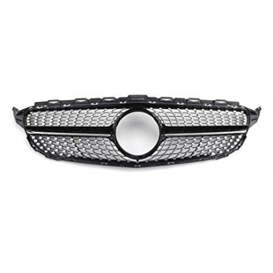 PARRILLA MERCEDES DIAMANTE NEGRA CLASE C W205