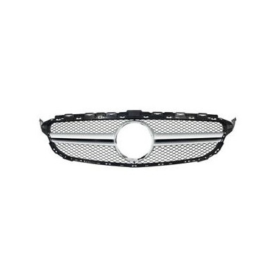 PARRILLA MERCEDES DIAMANTE CROMADA Clase C W205