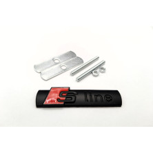 EMBLEMA DE PARRILLA AUDI SLINE NEGRO