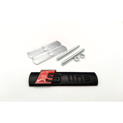 EMBLEMA DE PARRILLA AUDI SLINE NEGRO