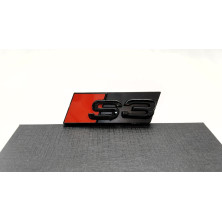 EMBLEMA DE PARRILLA CON ADHESIVO AUDI S3 NEGRO